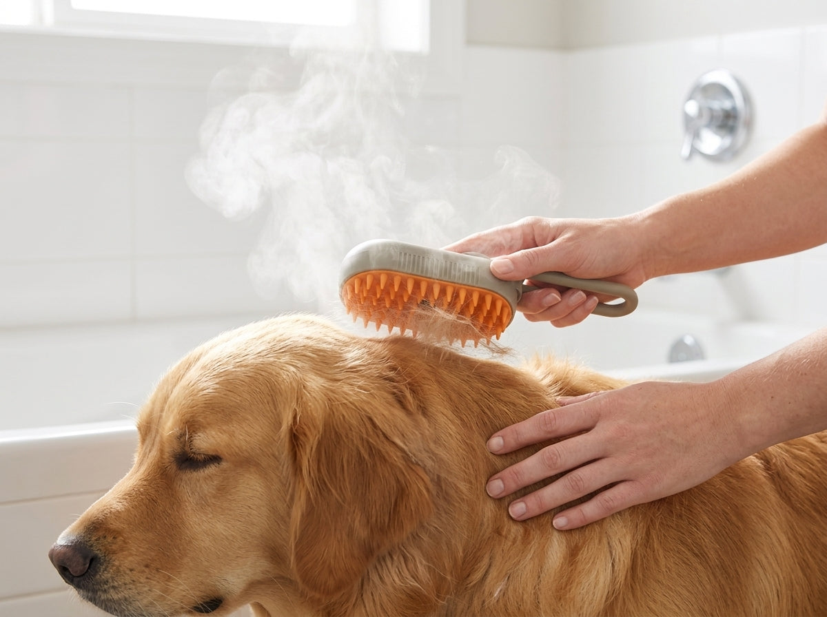 Catvera Steam Grooming Brush Sprayer - Advanced Steam Cleaning