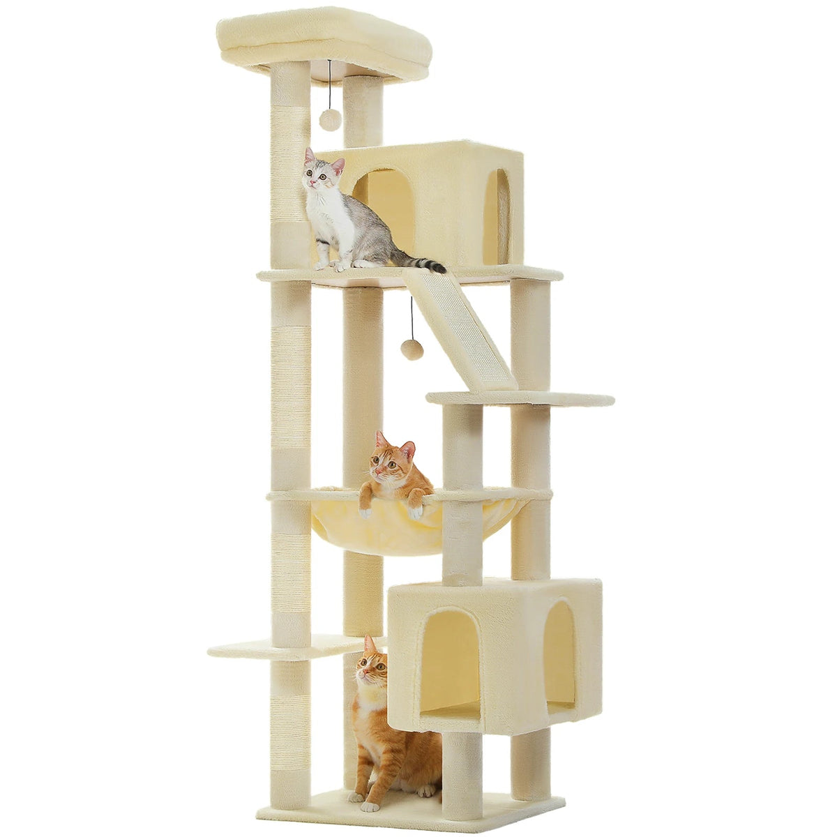 Catvera Tall Multi-Level Cat Tree - Image 9|||PROMPT|||Original clean product image