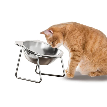 Catvera Tilted Elevated Cat Bowl - Image 2|||PROMPT|||Original clean product image