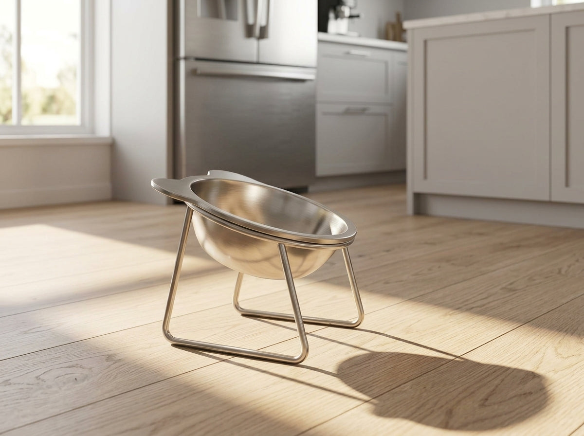 Catvera Tilted Elevated Cat Bowl - Premium Durability Design