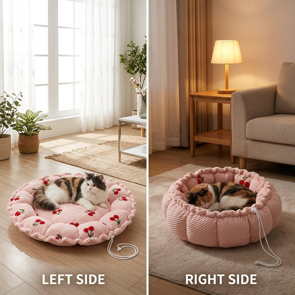 Catvera Transforming Petal Cat Bed - Adaptive Comfort Technology