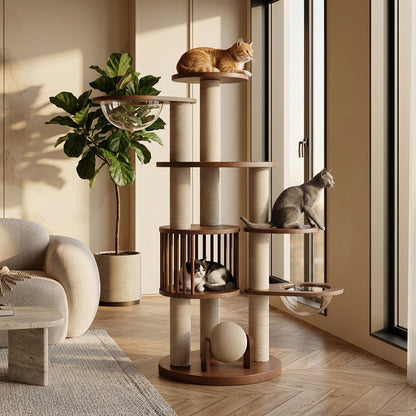 Catvera Wooden Cat Climbing Tree - Main Product Image