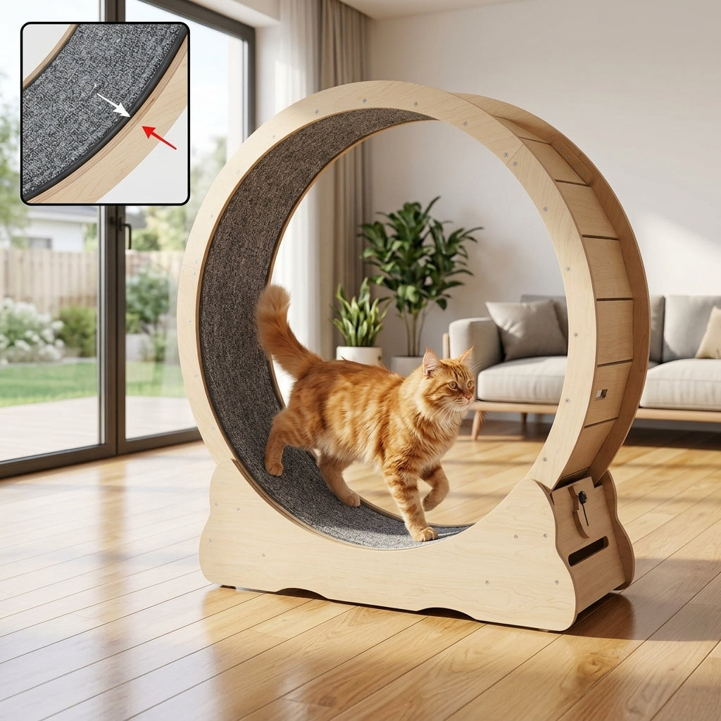Catvera Wooden Cat Exercise Wheel - Section 2