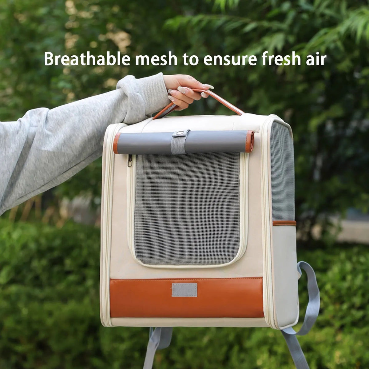 Expandable Breathable Pet Travel Backpack Carrier - Image 2|||PROMPT|||Original clean product image