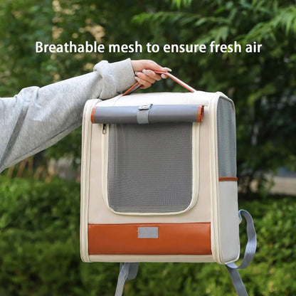 Expandable Breathable Pet Travel Backpack Carrier - Image 2|||PROMPT|||Original clean product image