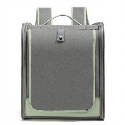 Expandable Breathable Pet Travel Backpack Carrier - Image 8|||PROMPT|||Cleaned image. Original analysis: found 1 brand name logo printed on the cat character's chest area