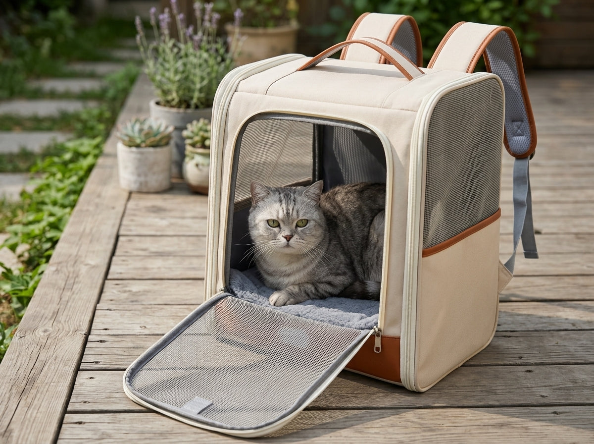 Expandable Breathable Pet Travel Backpack Carrier - Built for Adventure, Designed for Comfort