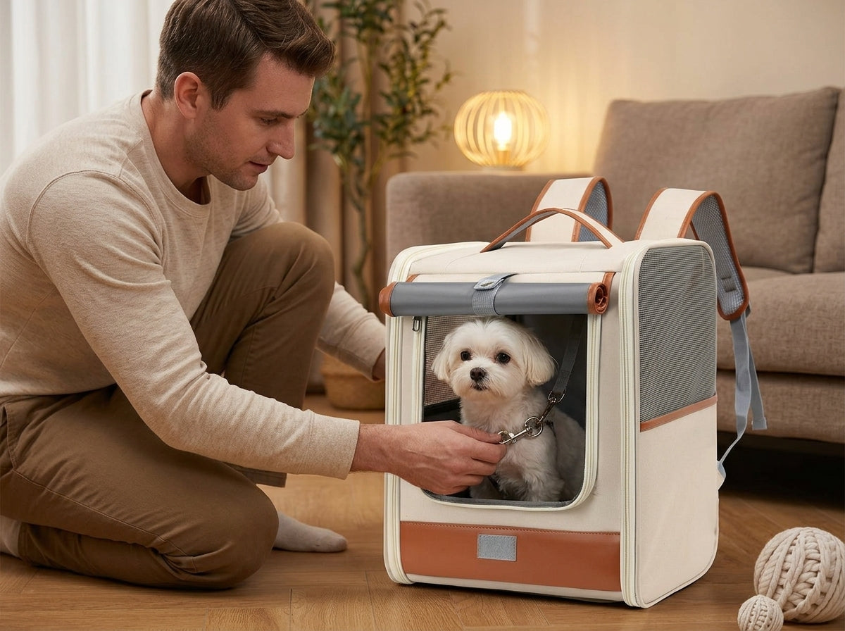 Expandable Breathable Pet Travel Backpack Carrier - Peace of Mind with Every Journey