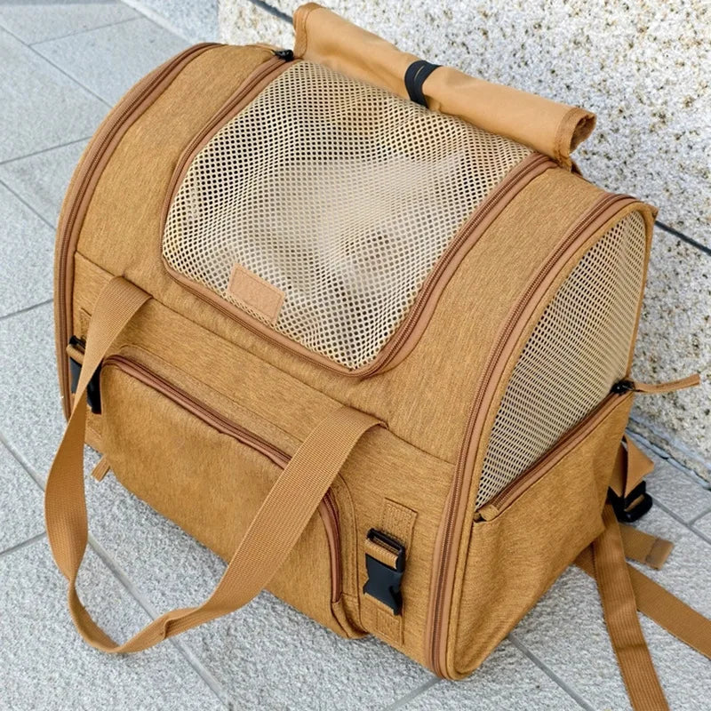 Expandable Pet Travel Backpack Carrier - Image 4|||PROMPT|||Original clean product image