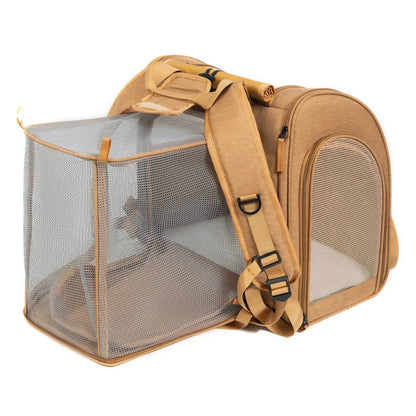 Expandable Pet Travel Backpack Carrier - Image 7|||PROMPT|||Original clean product image
