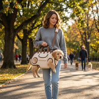 Horizontal Dog Carrier Crossbody Backpack - Main Product Image