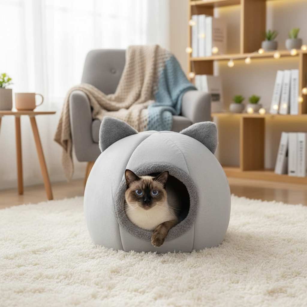 Catvera Cave Cat Bed Premium