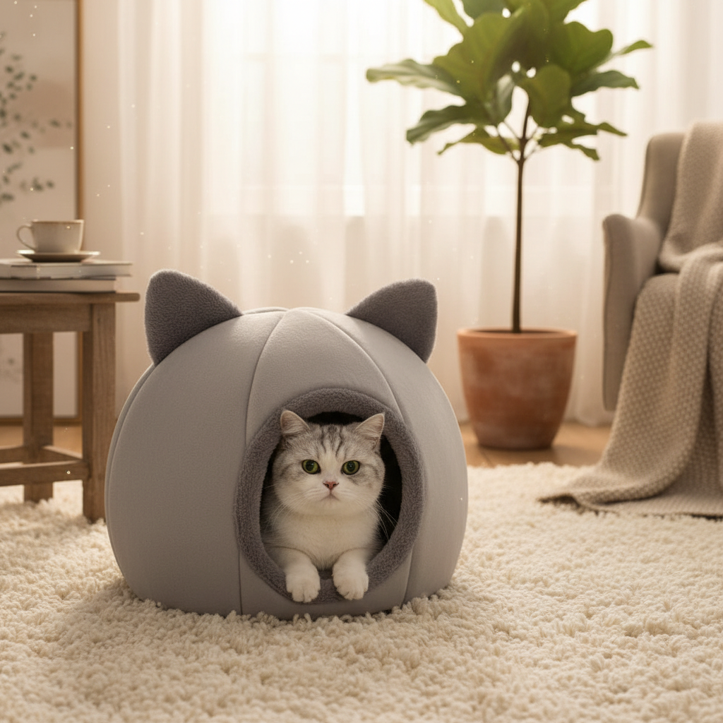 Catvera Cave Cat Bed Premium