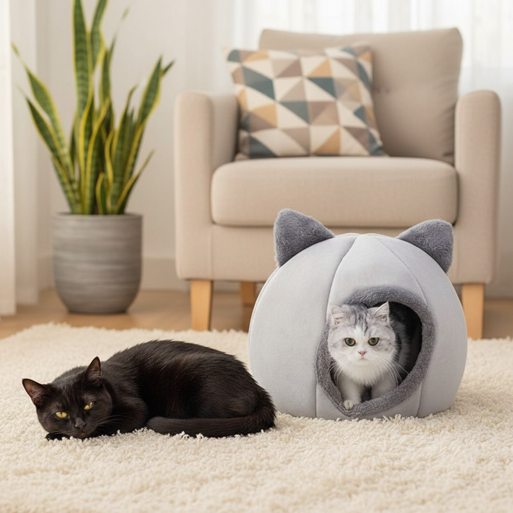 Catvera Cave Cat Bed Premium