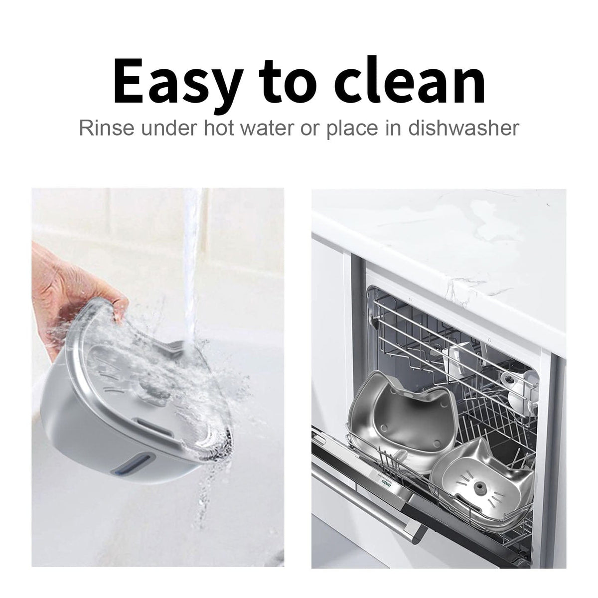 Catvera Stainless Steel Water Fountain