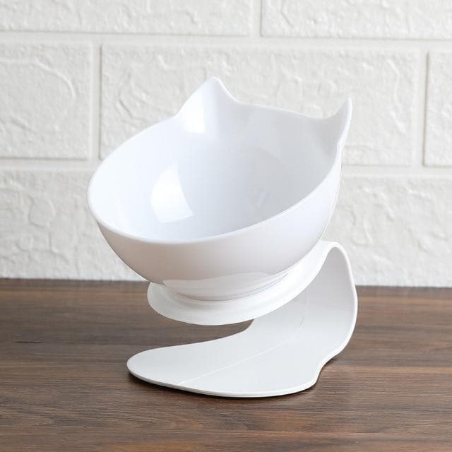 Catvera Tilted Anti-Vomiting Cat Bowl