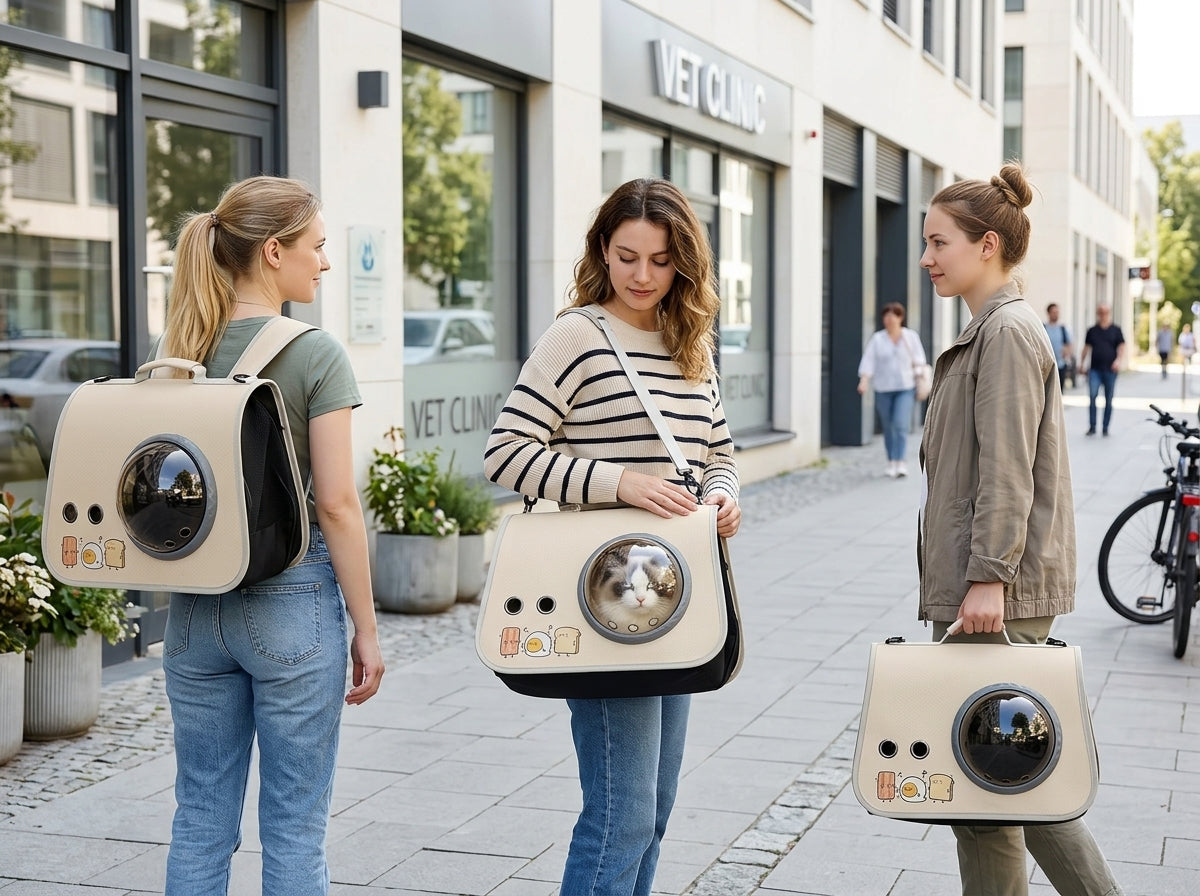 Space Capsule Pet Backpack Carrier - Travel Light, Carry Everything