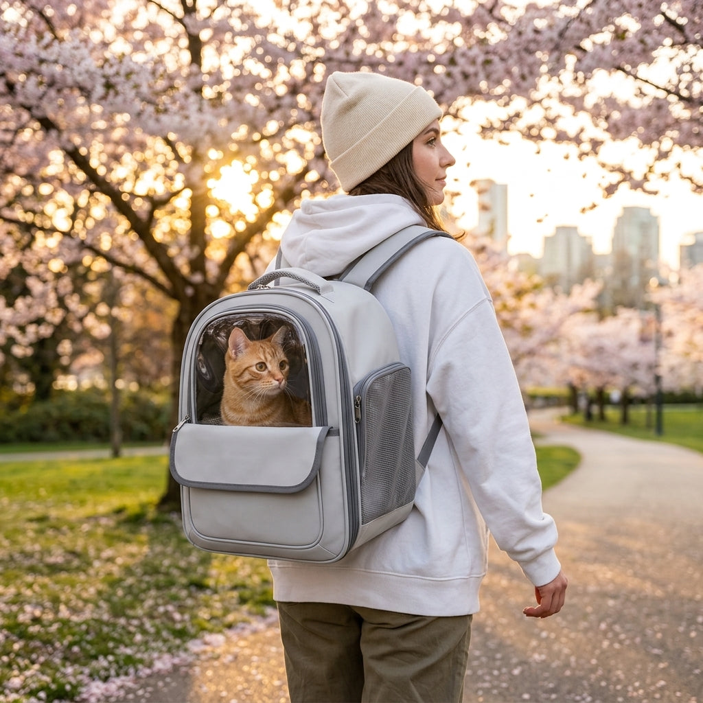 Space Capsule Transparent Pet Travel Backpack - Main Product Image