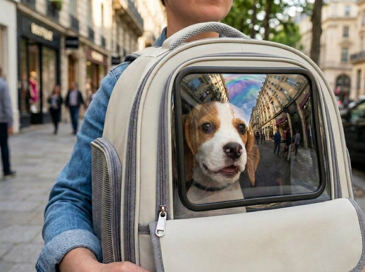 Space Capsule Transparent Pet Travel Backpack - Section 1
