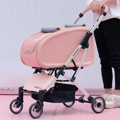 Catvera Detachable Cat Stroller Carrier with Wheels