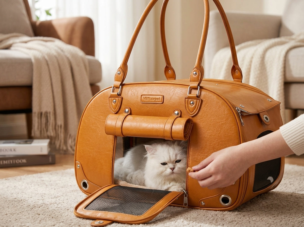 Stylish Travel Pet Carrier Bag - Built for the Most Anxious Travelers